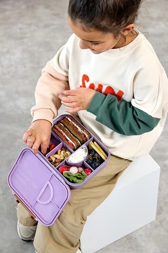 LÄSSIG Little Gang Smile uzsonnásdoboz bento rekeszekkel