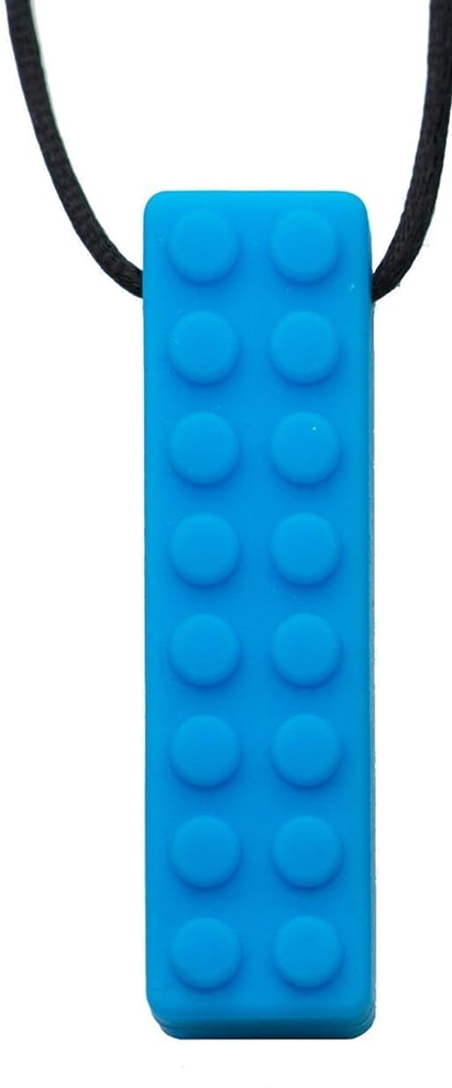 TILCARE Chew Chew Beißkette Beruhigungshalskette 1,8 x 6,4 cm BLAU