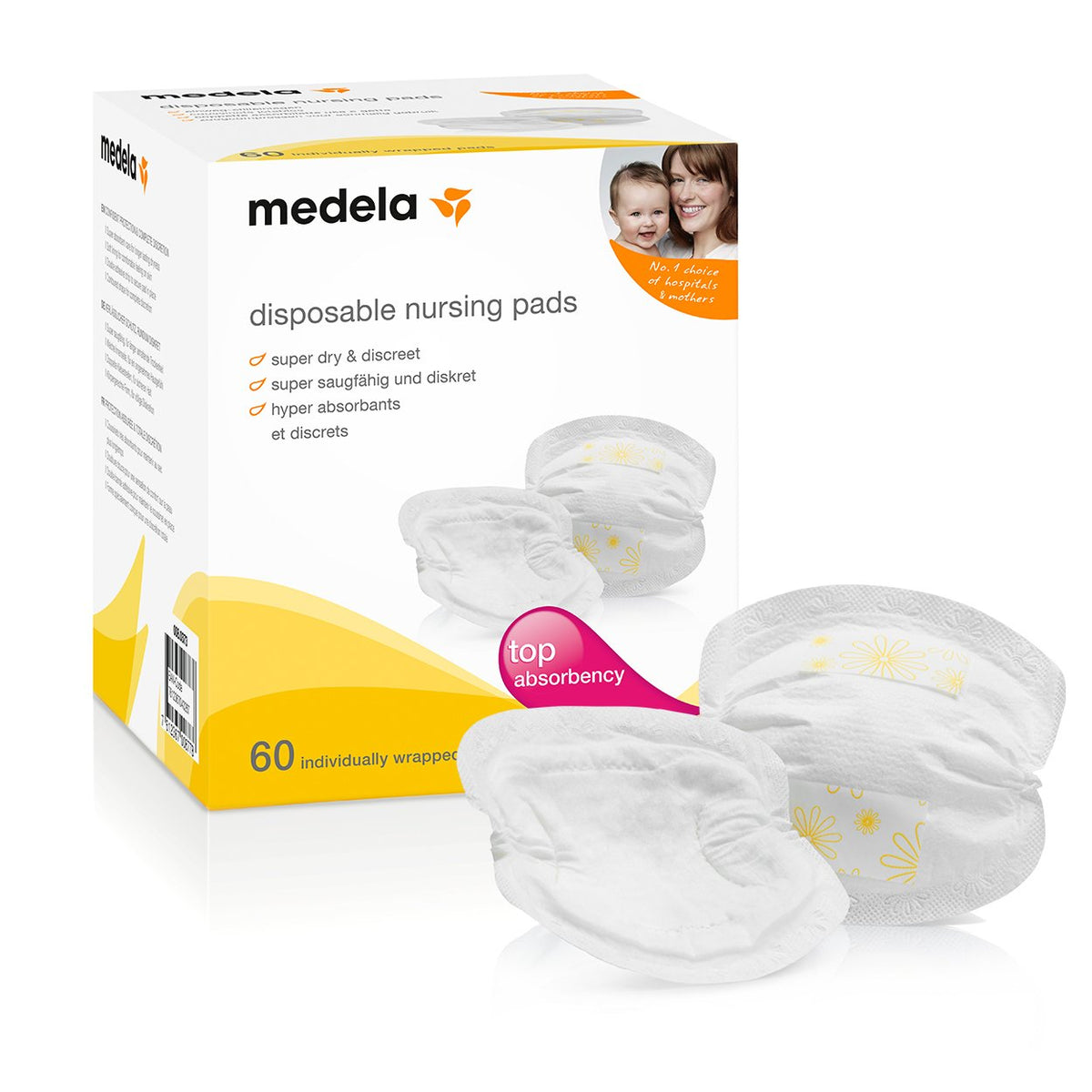 MEDELA Safe&Dry szoptatási betétek 60 db SUPER