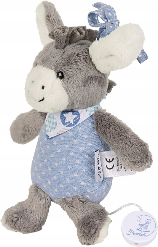 STERNTALER Emmi szamár zenélő dobozzal, 18 cm „N