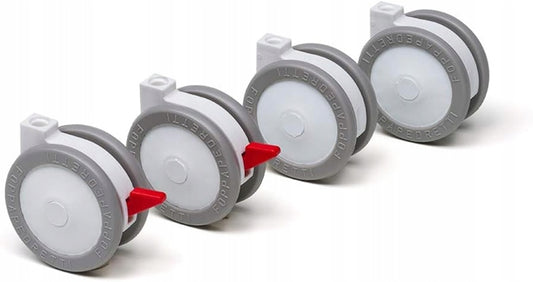 FOPPAPEDRETTIcot wheel setpins not included4 pcs includedcolour white and greywheel diameter 6 cmmaterial