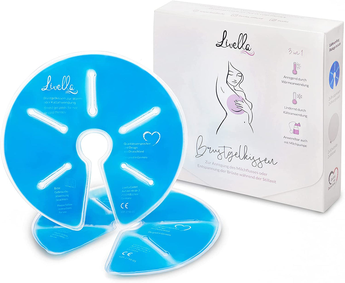 LIVELLA kompresser x 2 gelkompresser för brösten 3i1