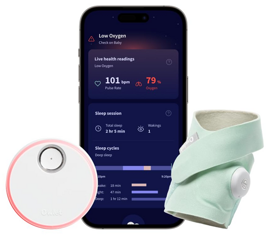 OWLET DREAM SOCK pulzní oxymetr 2v1 pro kojence 0-18 měsíců