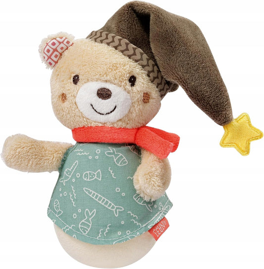 FEHN Miś Bruno wańka WSTAŃKA 14cm grzechotka