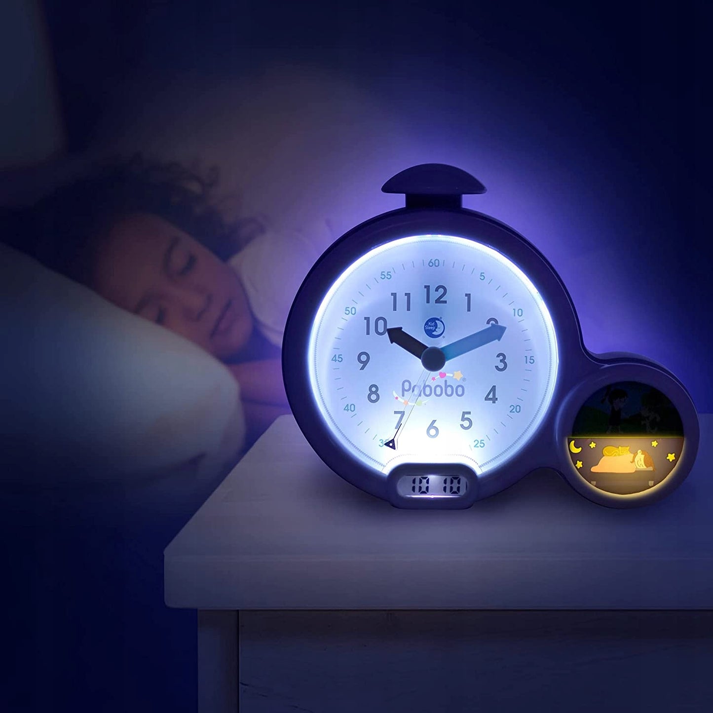 PABOBO Kid'Sleep oktató ébresztőóra, szürke