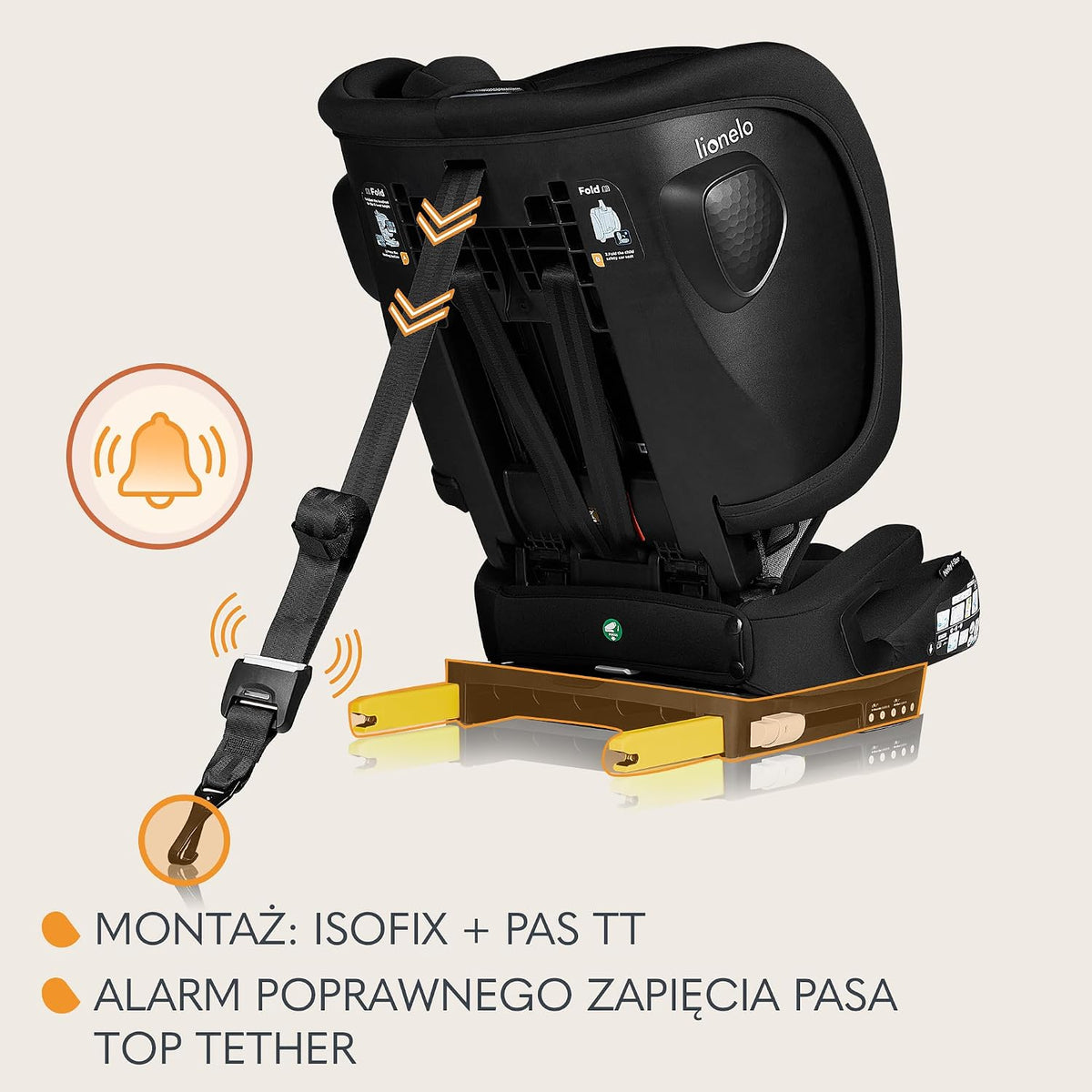 LIONELO NELLY i-Size autósülés 76-150cm, ISOFIX-szel