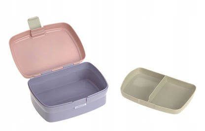 LASSIG boîte à goûter avec plateau amovible pour snacks 460 ml ARC-EN-CIEL