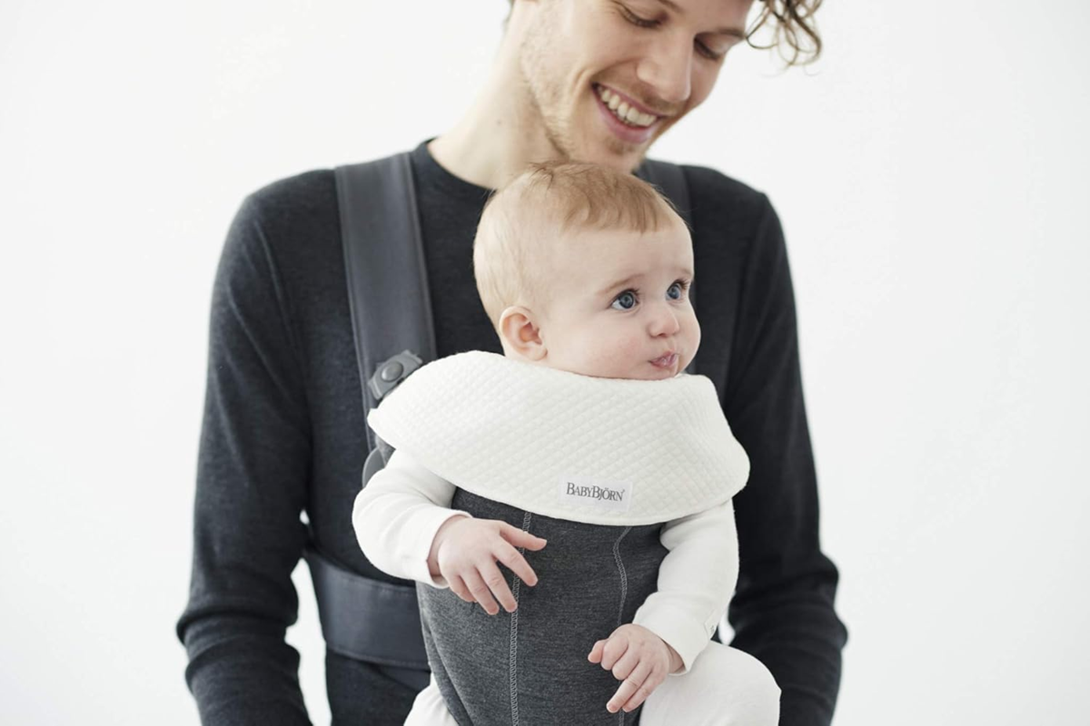 BABYBJORN fabric bib for baby carrier x2