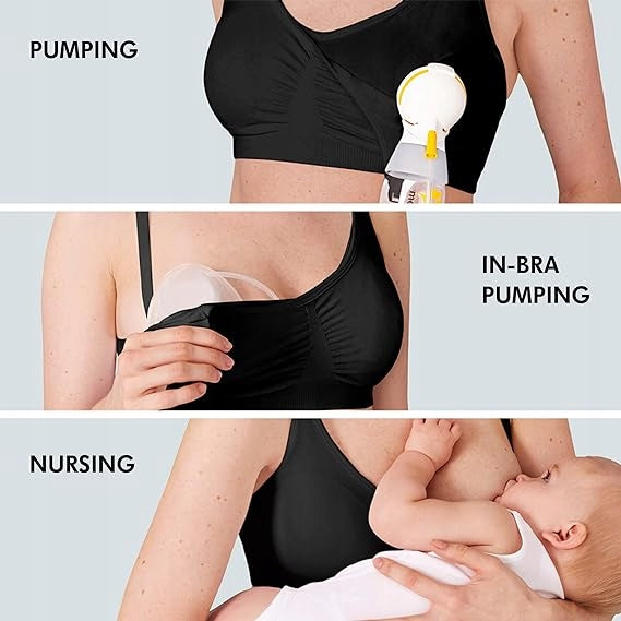 MEDELA biustonosz do karmienia i odciągania pokarmu 3w1 z wkładkami L