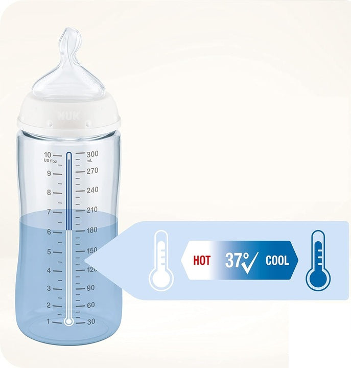NUK First Choice+ 6-18 m FĽAŠA 300 ml s indikátorom teploty