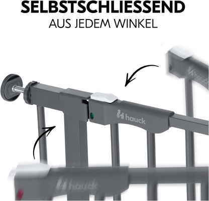 HAUCK Clear Step fúrás nélkül felszerelhető lépcsővédő kapu 96–101 cm