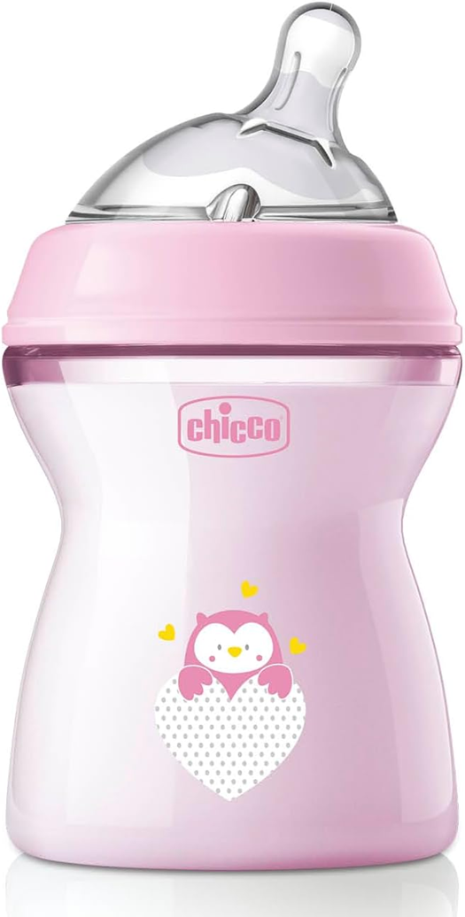 CHICCO NaturalFeeling cumisüveg 250 ml 2 hónap+ közepes folyás