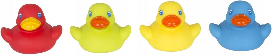 PLAYGRO Bright Baby Duckies rubberen bad eendjes 6 m+ 4 stuks