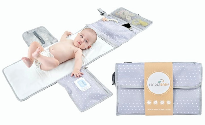 TENDSBABY matelas à langer tapis d'organisation fermeture pour poussette