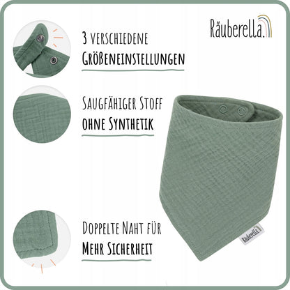 NUDU BABY set mussola COMFORTER bavaglino DENTARUOLO