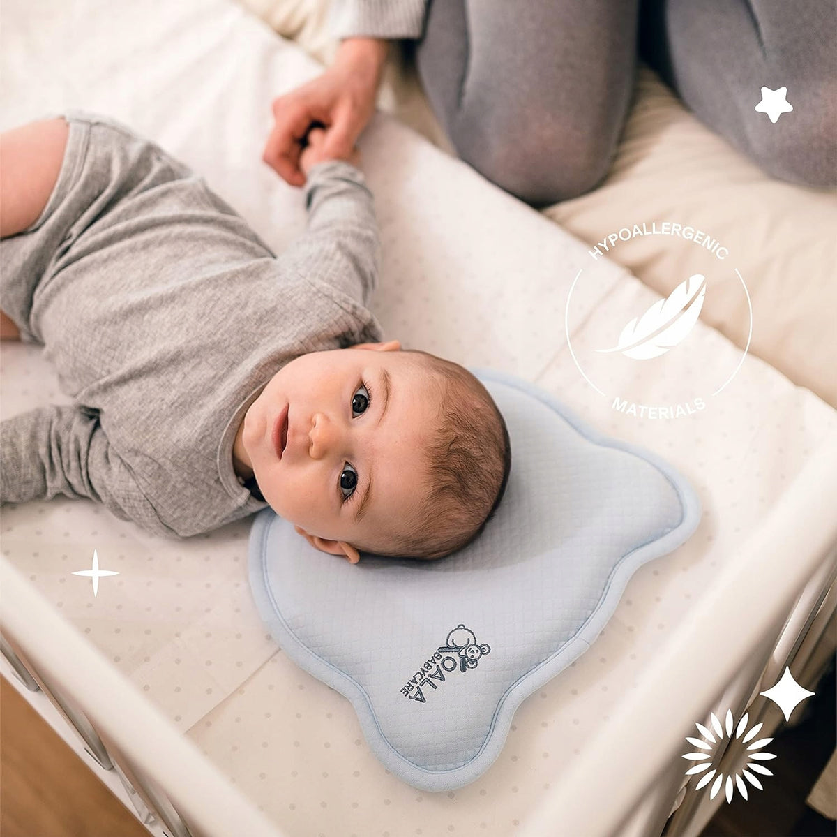 KOALA BABYCARE μαξιλάρι μωρού 0+ μαξιλαροθήκη