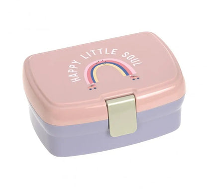 LASSIG boîte à goûter avec plateau amovible pour snacks 460 ml ARC-EN-CIEL