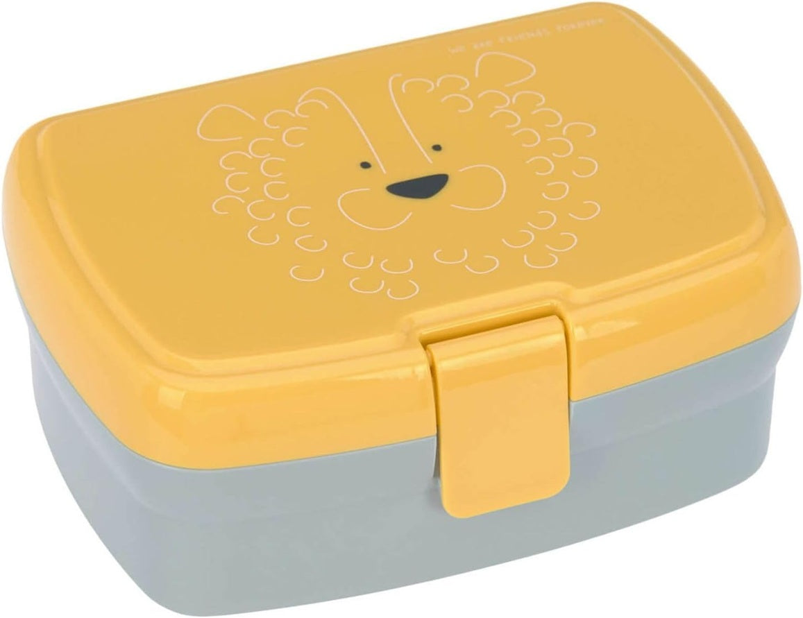 LASSIG boîte à goûter avec plateau amovible pour snacks 460 ml LION