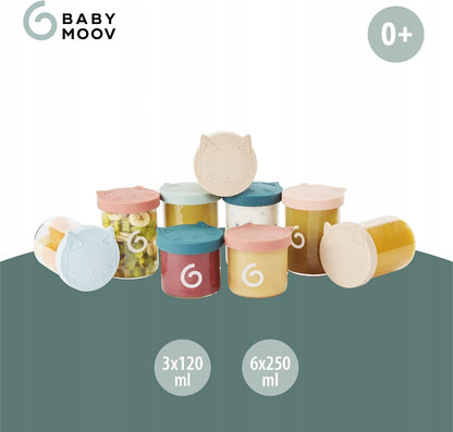 BABYMOOV ISY BOWLS üvegtárolók 6x250 3x120