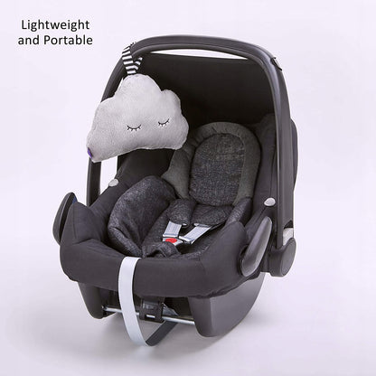 SNUZcloud pluche SLAAPMAKER wit geluid van hartslag en lichtjes