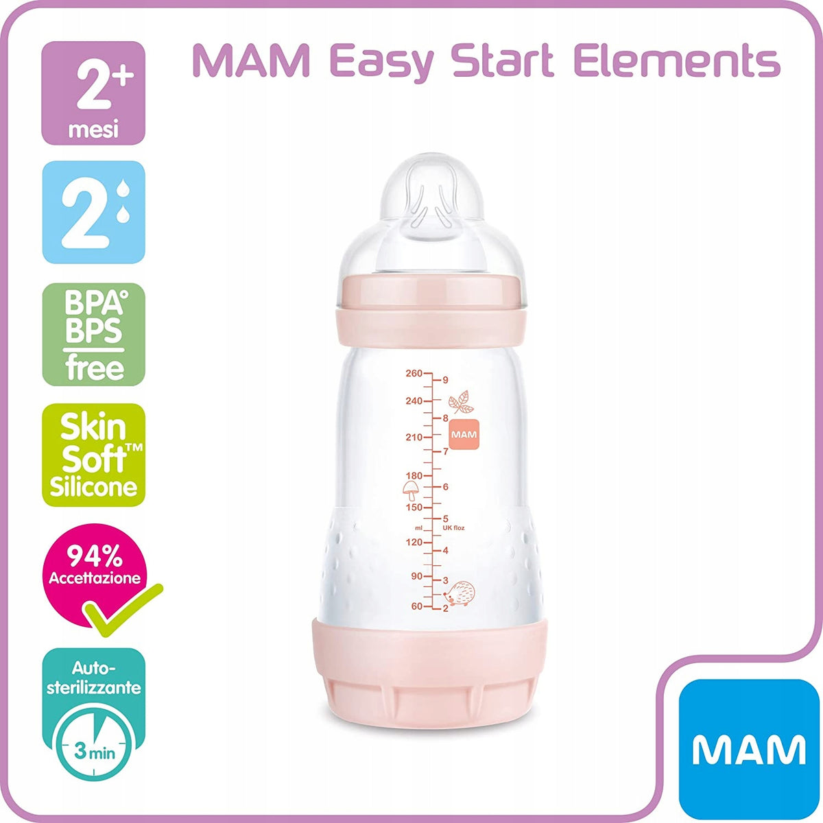 MAM Easy Start Anti-Kolik Flasche 260ml 2m+
