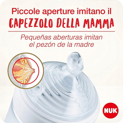 Set de biberoane și accesorii NUK Perfect Start Nature Sense 0-18