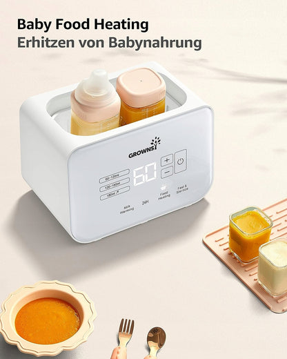 GROWNSYdouble electric steriliser and heaterwhitemains supplyBPA-freeused condition, visually almost perfect