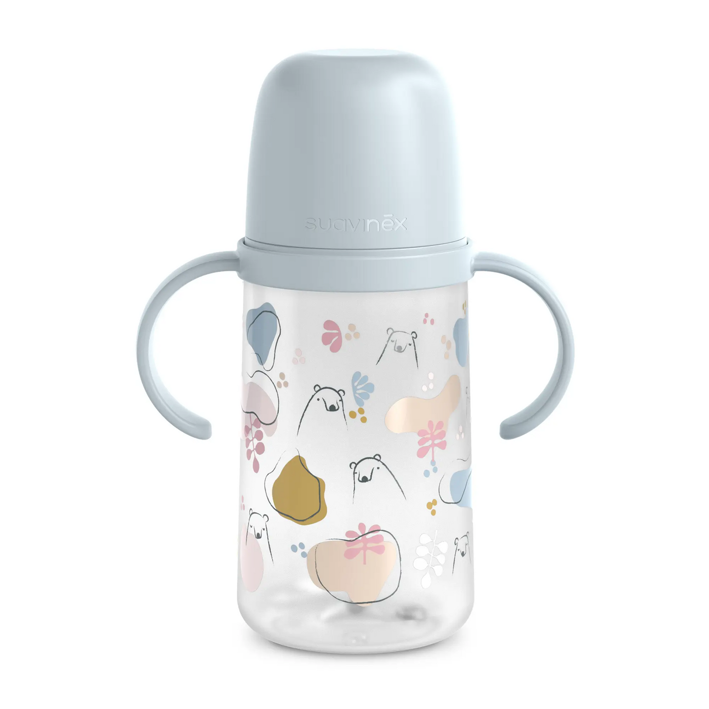 SUAVINEX non-spill cup with spout and handles, 270 ml, 6 m+
