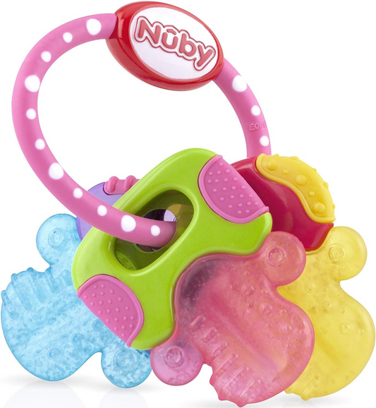 NUBY IcyBite cooling teether key motif