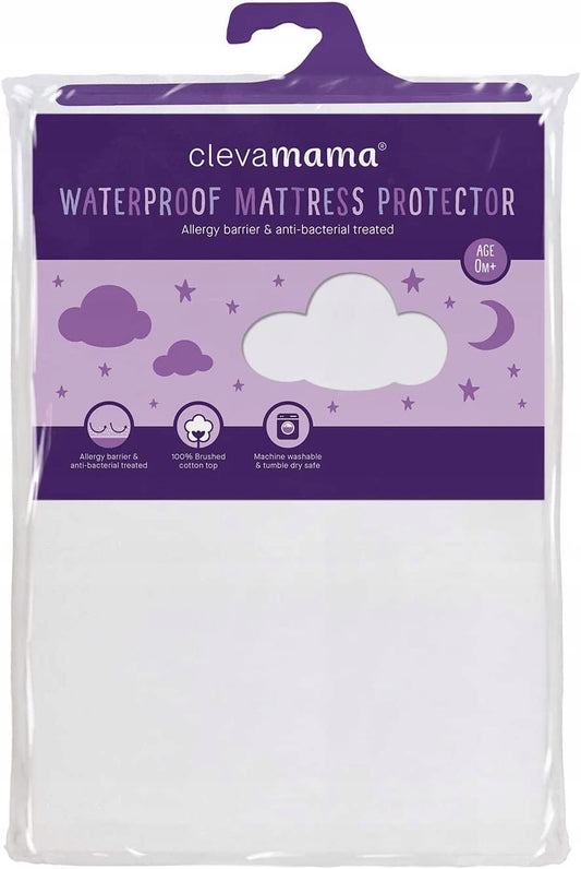 CLEVAMAMA αδιάβροχο σεντόνι 60x120