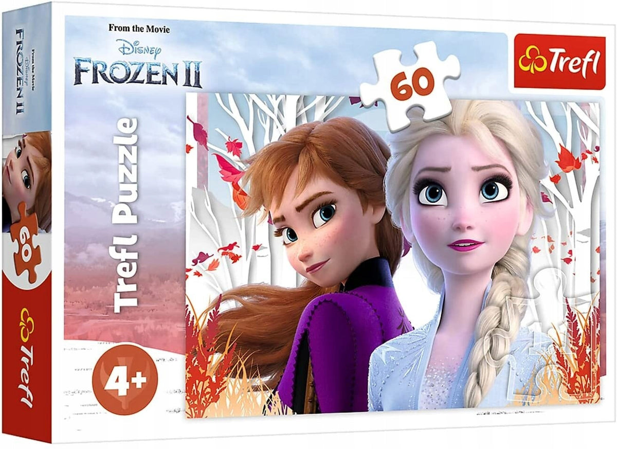 TREFL puzzle Anna és Elza varázslatos világa JÉGVARÁZS 60 darab 4 éves kortól