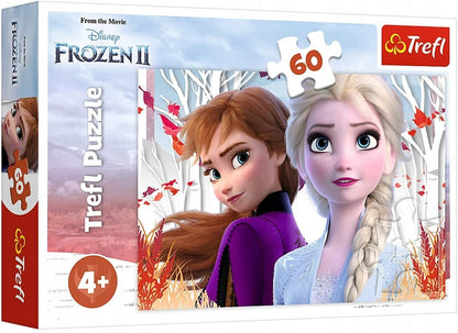 TREFL puzzle Anna és Elza varázslatos világa JÉGVARÁZS 60 darab 4 éves kortól