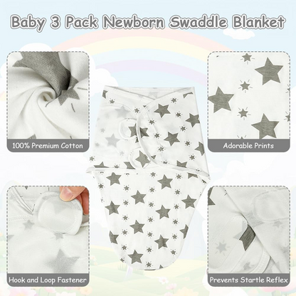 AYBUY saco de dormir envolvente 0-3 meses x3