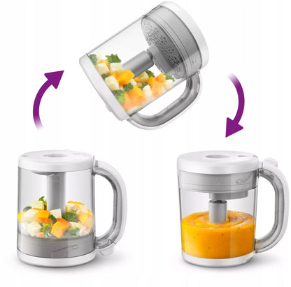 PHILIPS AVENT SCF885/01 4in1 Dampfgarer Mixer Flaschenwärmer Auftaufunktion 1000ml