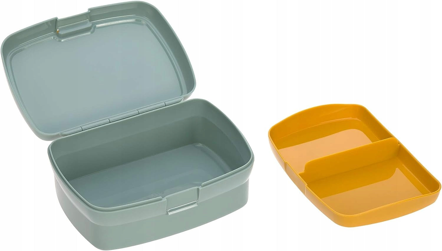 LASSIG lunch box with removable snack tray, 460 ml