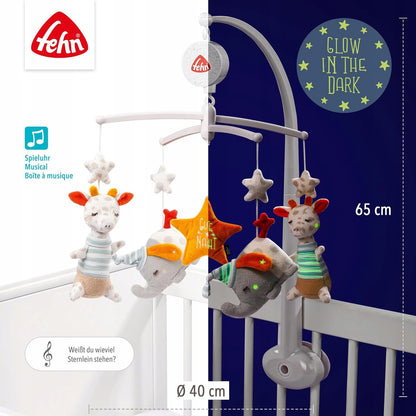 FEHN Dobrou noc KOLOTOČ nad postýlku SVÍTÍCÍ VE TMĚ