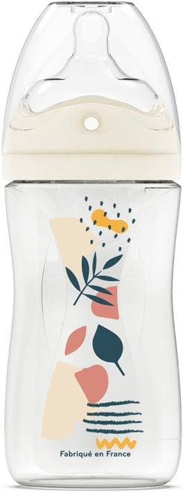DODIE 270 ml-es cumisüveg, 2-es közepes átfolyású cumifej, 3 hónapos kortól