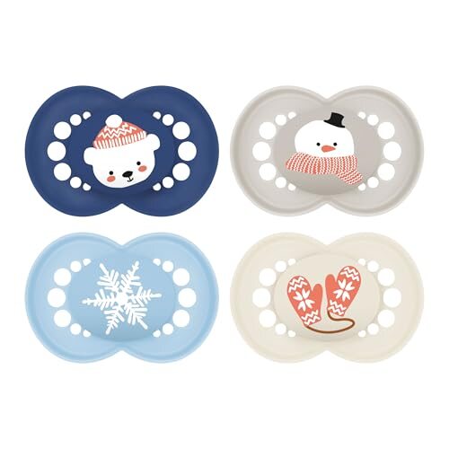 MAM Original Winter szilikon nyugtató cumi 6-16 hónapos korig, 4 db