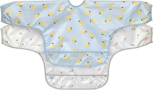 LASSIG baberos con bolsillo delantal 2 uds. 6-24 meses