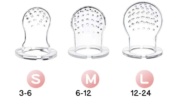 STONNYfruit teether x2, teaspoons x2age 3-24 mcolours green and beigewidth of teether 5.5 cm, length 10.5