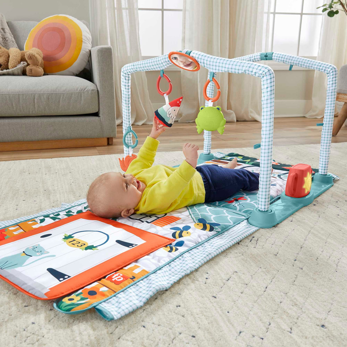 FISHER-PRICE saltea de joacă 3în1 educațională Căsuța Exploratorului