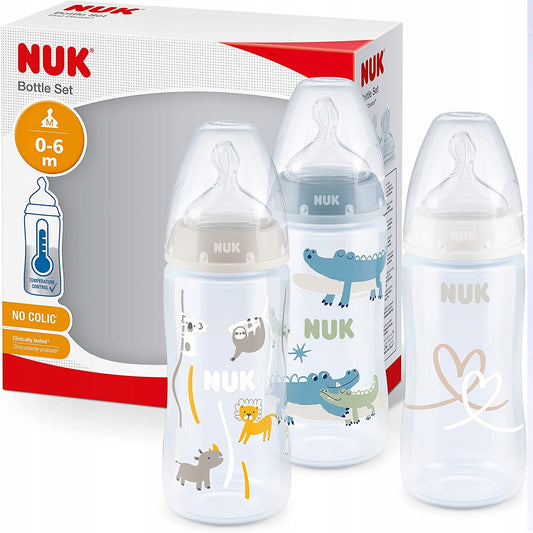 NUK No Colic cumisüvegkészlet 3x 300 ml 0-6