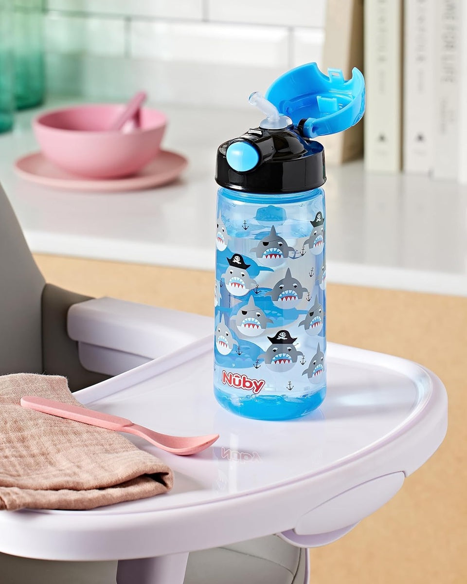 NUBY Slamka Cup tritanová láhev se slámkou 4 m+ 540 ml ŽRALOK