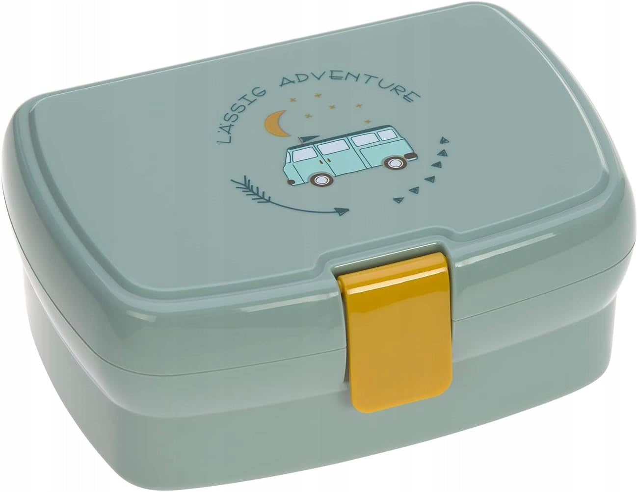 LASSIG lunch box with removable snack tray, 460 ml
