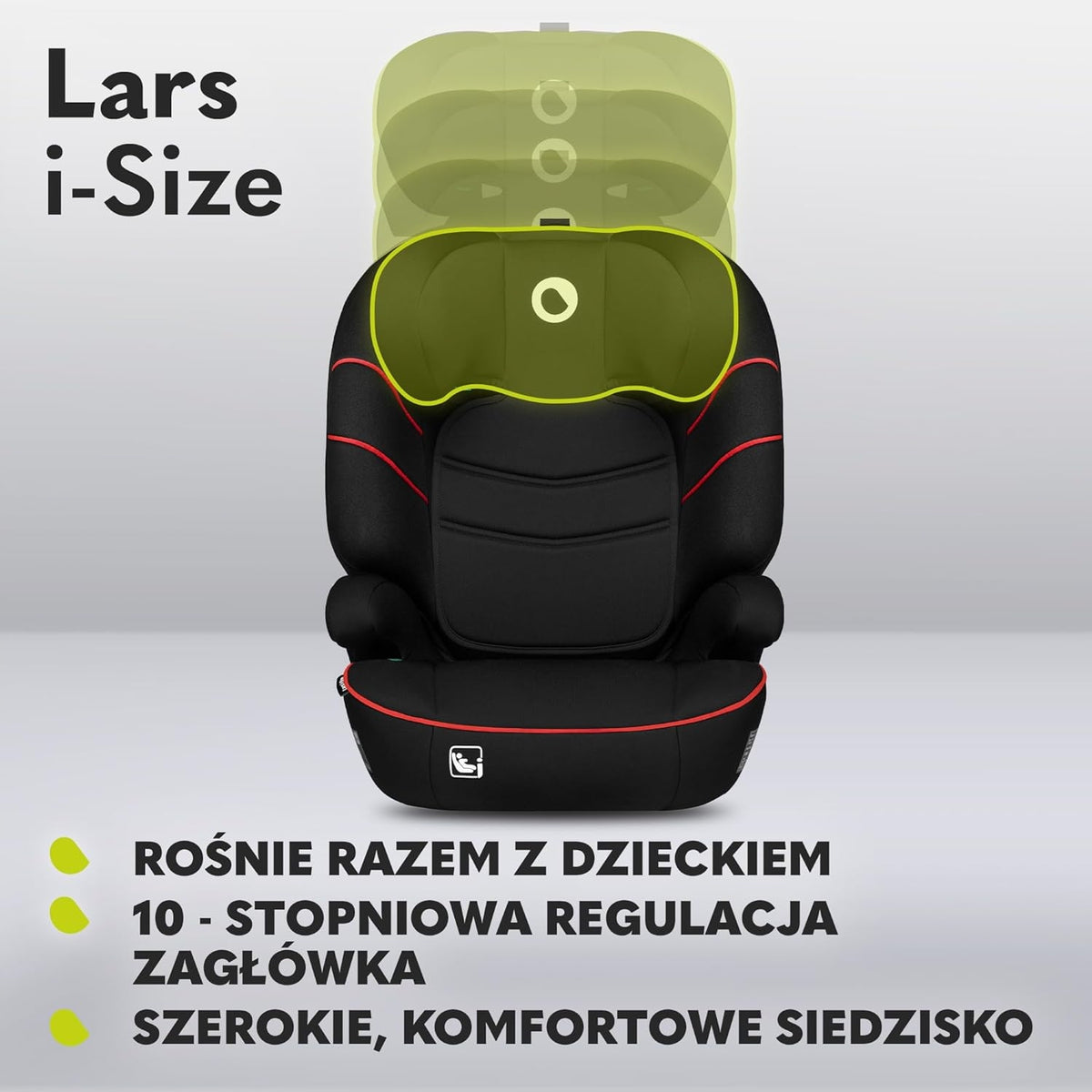 LIONELO Lars i-Size autósülés 2. és 3. csoport