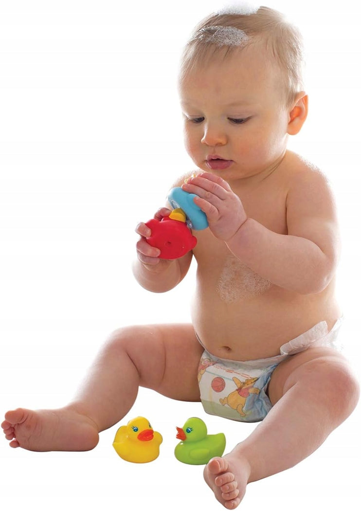 PLAYGRO Bright Baby Duckies rubberen badeendjes 6 m+ 4 stuks
