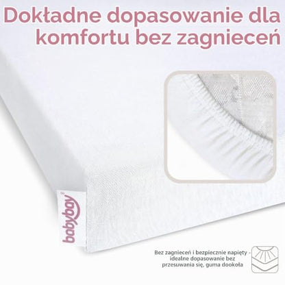 BABYBAY Deluxe Organic lepedő 89x50 cm fehér
