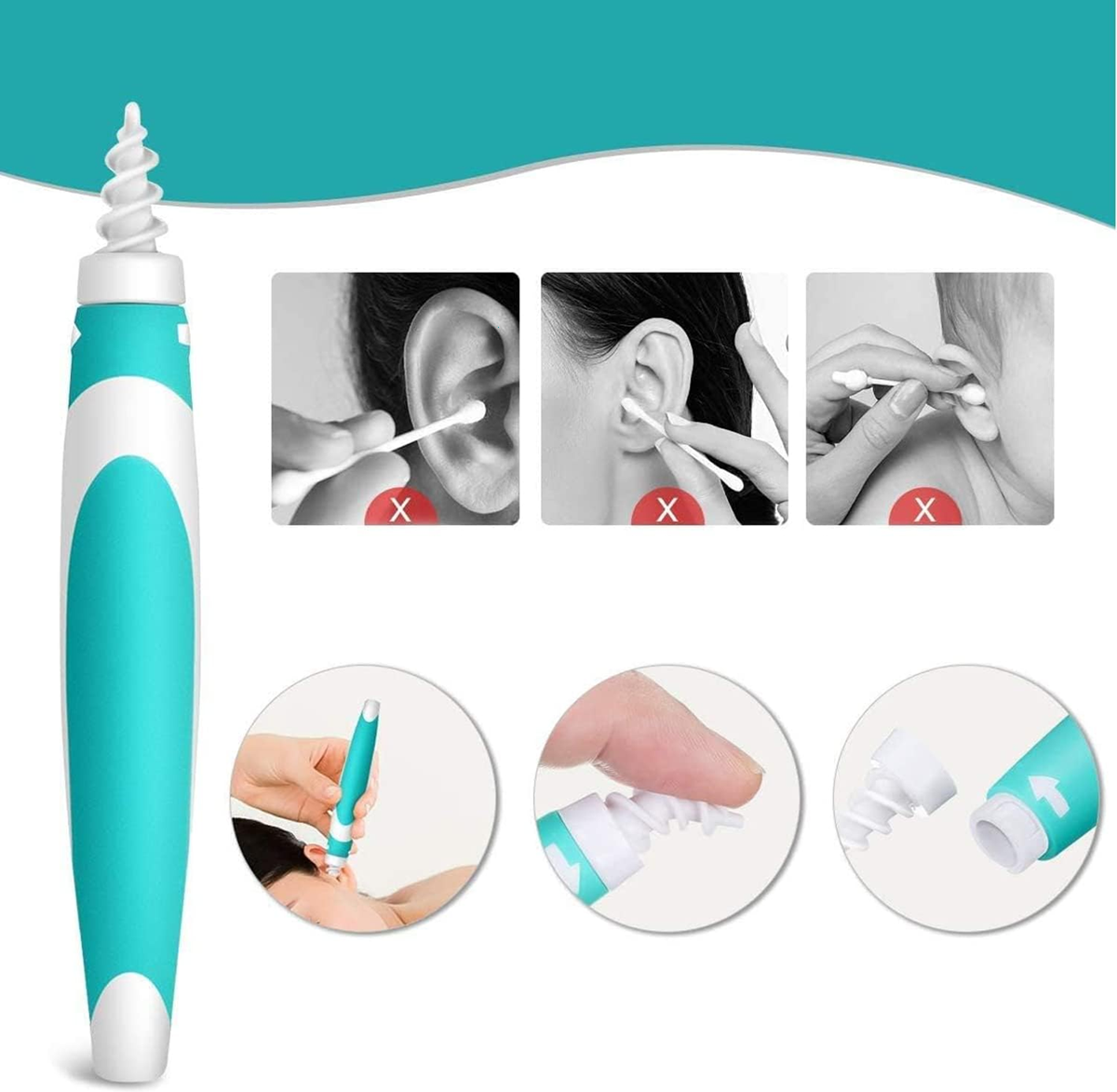 Q GRIPS ear cleaning device + 14 tips