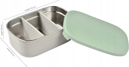 BEABA stainless steel lunchbox 760 ml with compartments