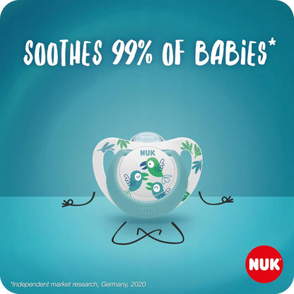 NUK SIGNATURE Day&Night suzetă liniștitoare x4 0-6 luni